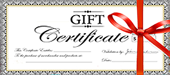 Indulge yourself with one of our gift certificates